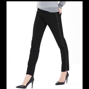 Banana Republic Leather Trimmed Sloan Pant
